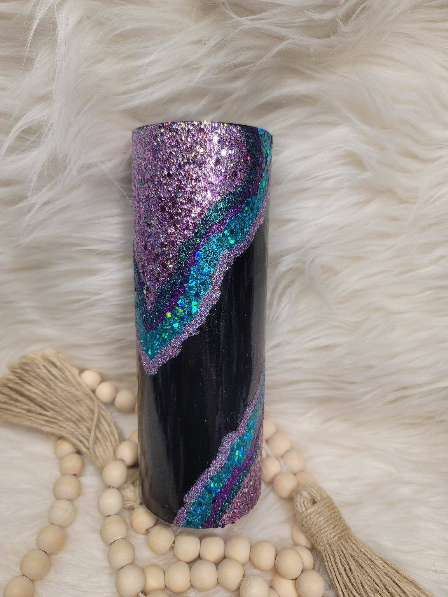 Purple Geometric Pendleton Glitter Tumbler – Soulshine Creations Co.